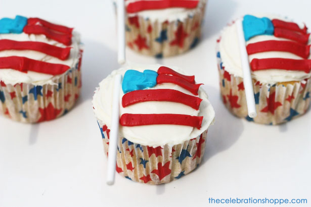 The celebration shoppe american flag cupcakes wl3