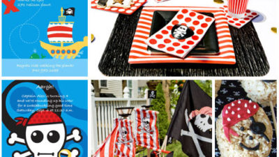 Pirate birthday party invitations