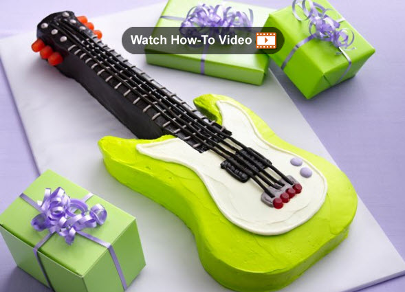 Guitar Party Cake