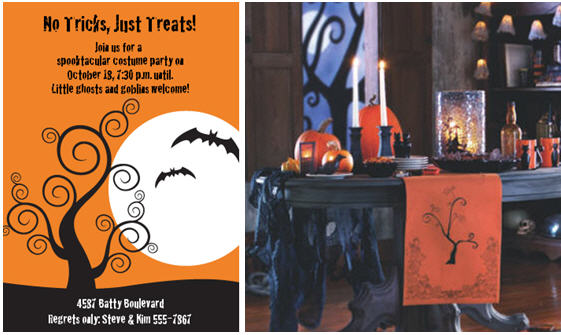 Bat Theme Halloween Invitation | Kim Byers