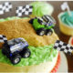 Monster truck race cake