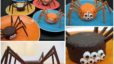 Fun spider cakes