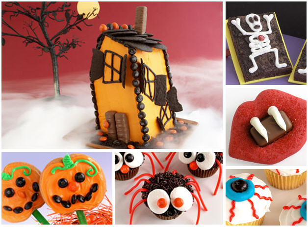 Haunted house cake pumpkin cookies1