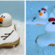 Melting snowman cookie cupcake