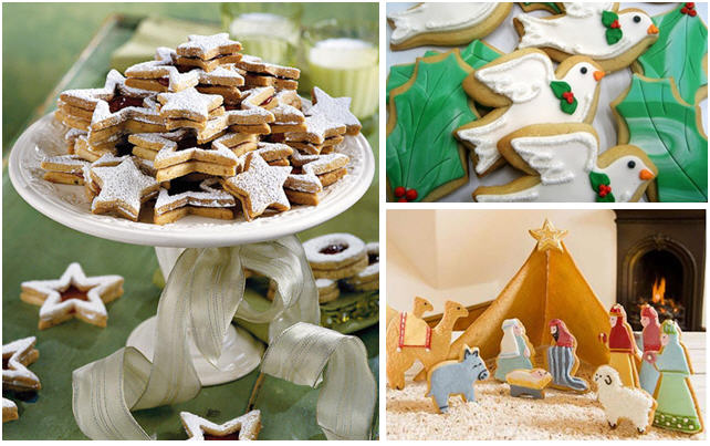 Nativity and dove cookie cutters