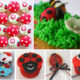 Ladybug cupcakes and cookies