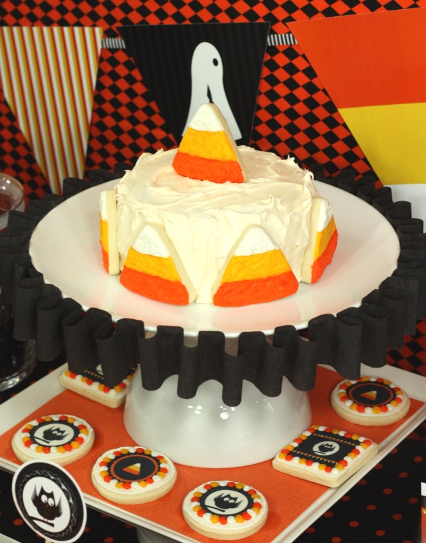 Candy Corn Collection DIY Cake Plate Ruffle | Kim Byers