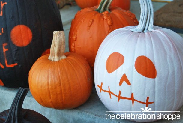 Simple DIY Spray Paint Pumpkins (Easy Stencils)