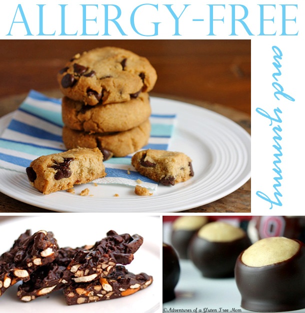 Allergy free chocolate chip cookies buckeyes toffee pretzels1