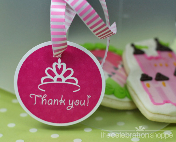 Princess crown thank you tags