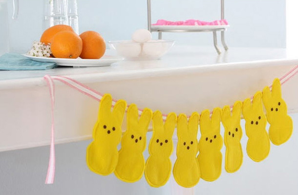 Diy bunny peep bunting tutorial 1