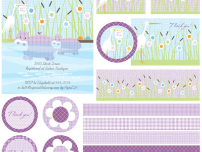 The celebration shoppe special delivery baby shower storyboard