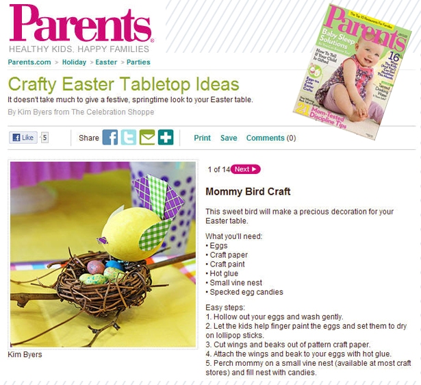 Parents magazine and the celebration shoppe crafty easter tabletop ideas 22
