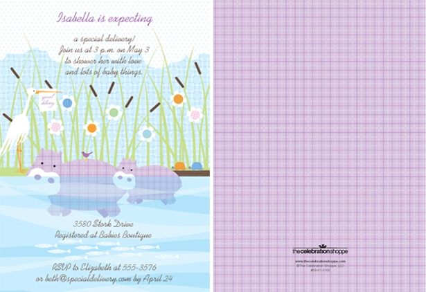 The celebration shoppe special delivery baby shower invitation1