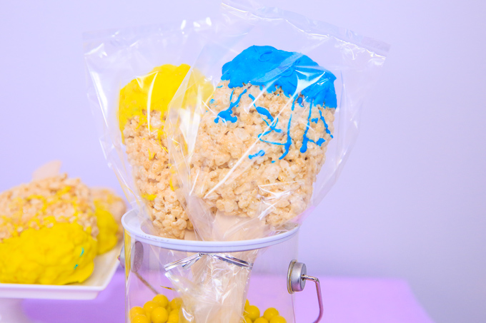 Paint Brush Rice Krispies Treats