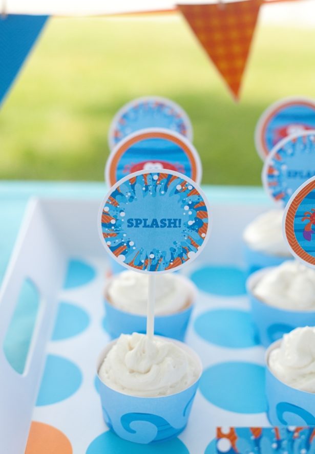 The celebration shoppe splash bash cupcake pick