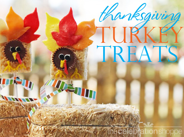 The celebration shoppe thanksgiving rice krispie turkey treats wl