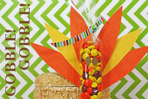 The celebration shoppe thanksgiving turkey cello bag candy favor craft wt