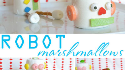 Diy robot marshmallow treats