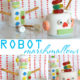 Diy robot marshmallow treats
