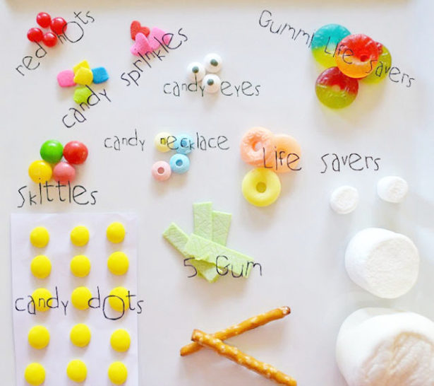 Marshmallow robots ingredients