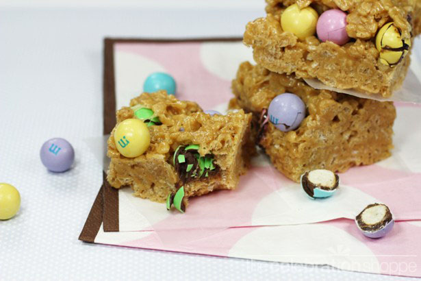 Peanut butter rice krispie pretzel mm bars 2