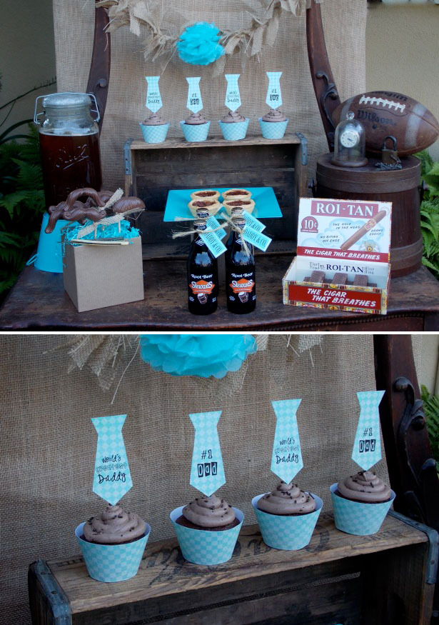 Lauras little party chocolate fathers day dessert table 4