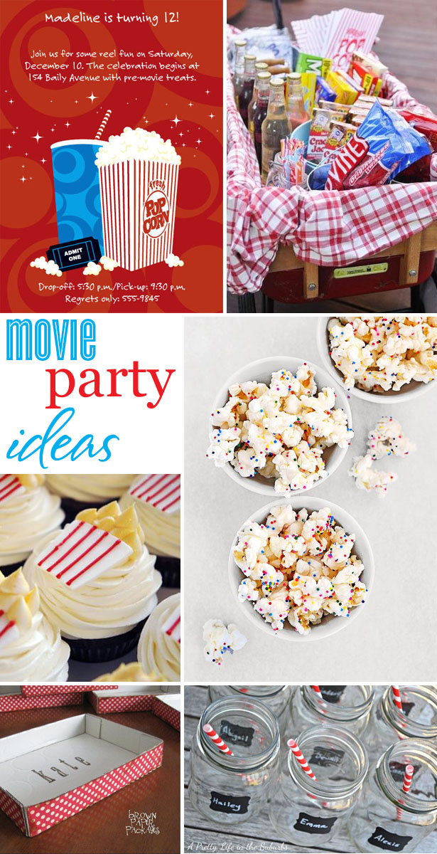 Movie party craft and sweets ideas