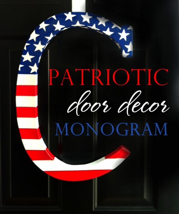 Patriotic door monogram sm 0001
