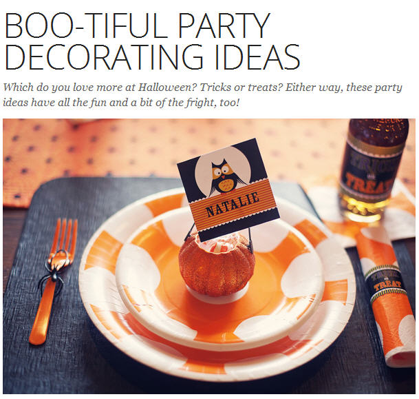 Halloween Party Decorating Ideas | Kim Byers
