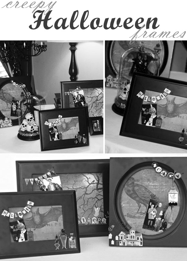 DIY Creepy Halloween Frames | Kim Byers