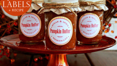 Pumpkin butter recipe and free labels1