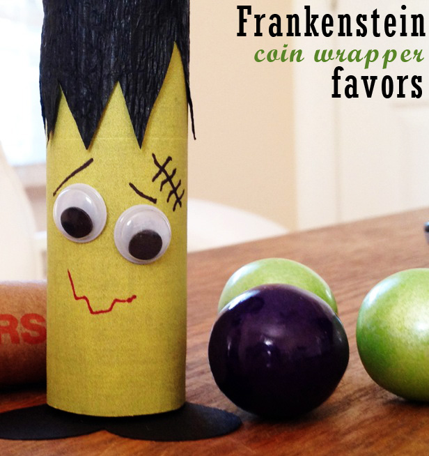 DIY Frankenstein Coin Wrapper Favors | Kim Byers 