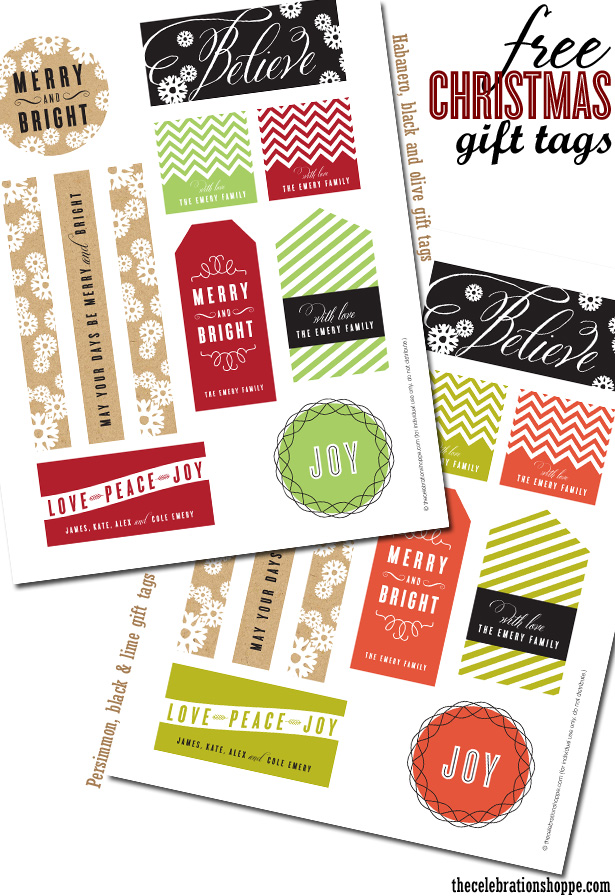 Free printable christmas gift tags 21