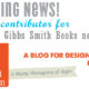 Gibbs smith blog announcement