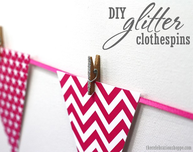 DIY Glitter Clothespin