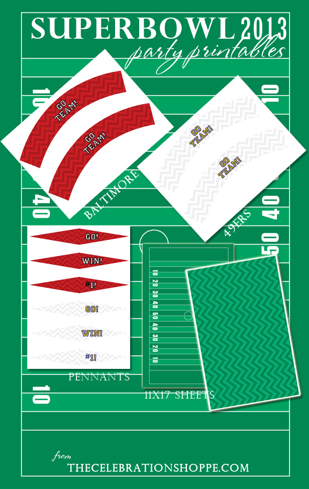 Super Bowl party ideas + free printables - Kim Byers