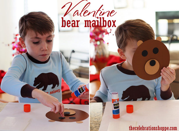 Diy valentine bear mailbox wt