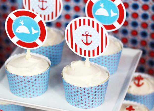 Nautical cupcakes wt