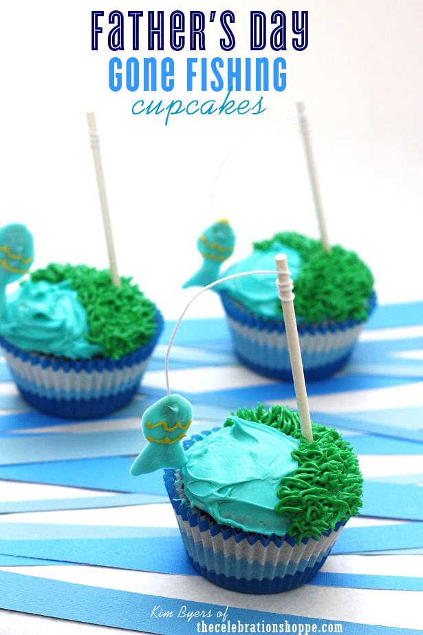 Father's Day Gone Fishing Cupcakes