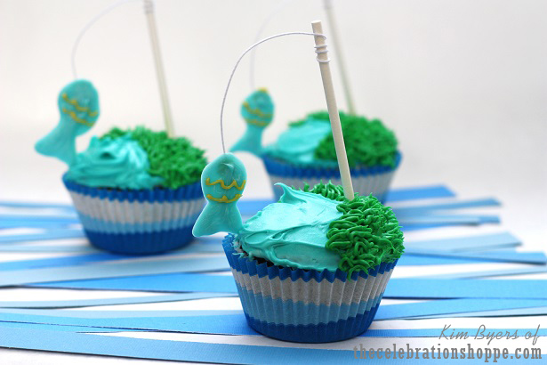 Gone Fishing Cupcakes for Father's Day