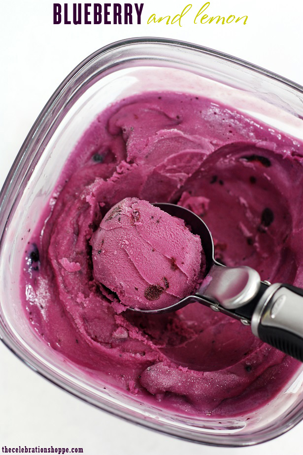 Lemon Blueberry Ice Cream Recipe