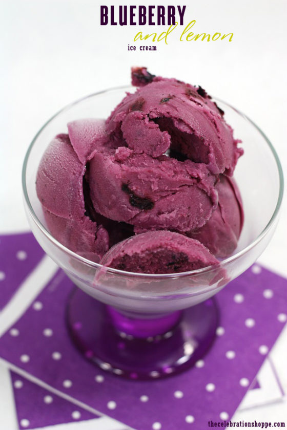 blueberry lemon ice cream recipe Kim Byers