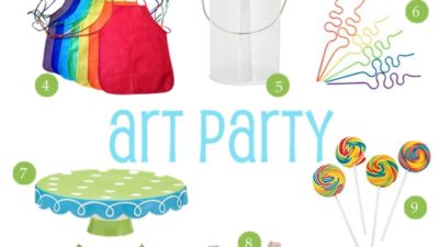 art party ideas {style board} - Kim Byers