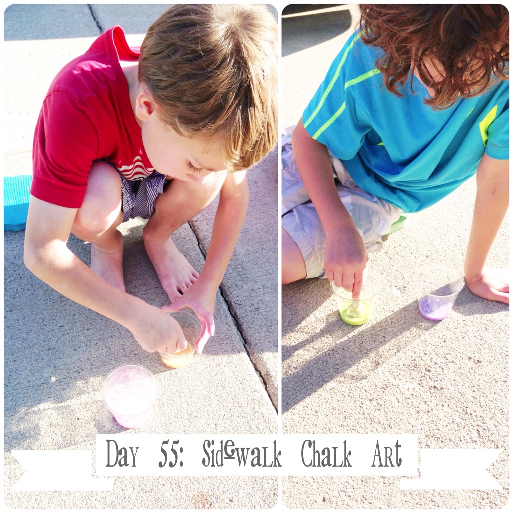 how to make sidewalk chalk paint - Kim Byers