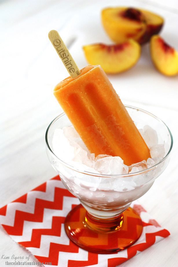 Peach Popsicles | thecelebrationshoppe.com