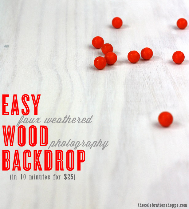 Easy Faux Weathered Wood Photo Backdrop | thecelebrationshoppe.com