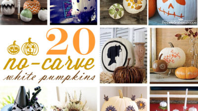 20 no carve white pumpkin decorations