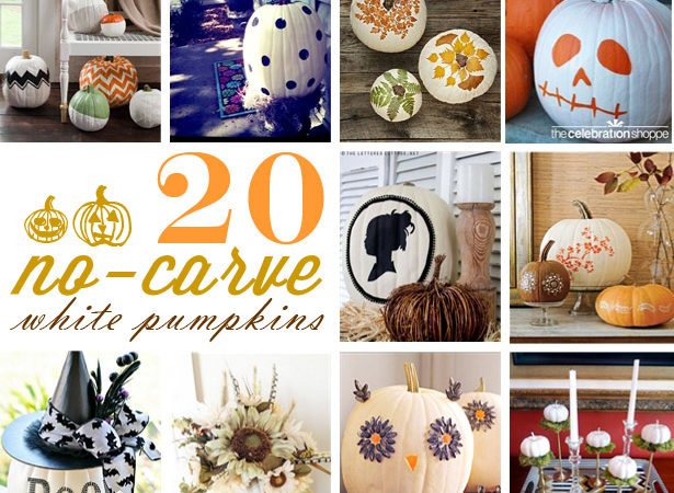 20 no carve white pumpkin decorations