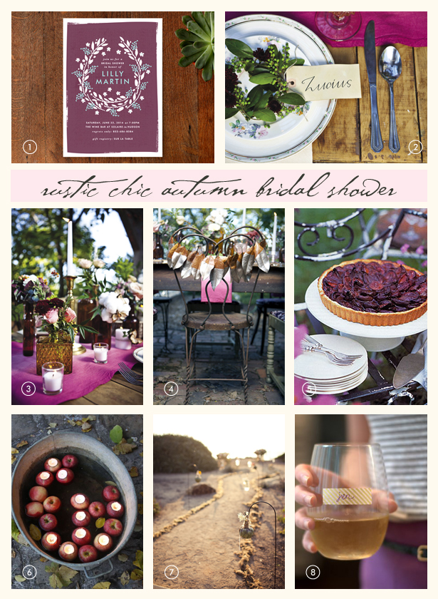 Rustic Chic Autumn Bridal Shower